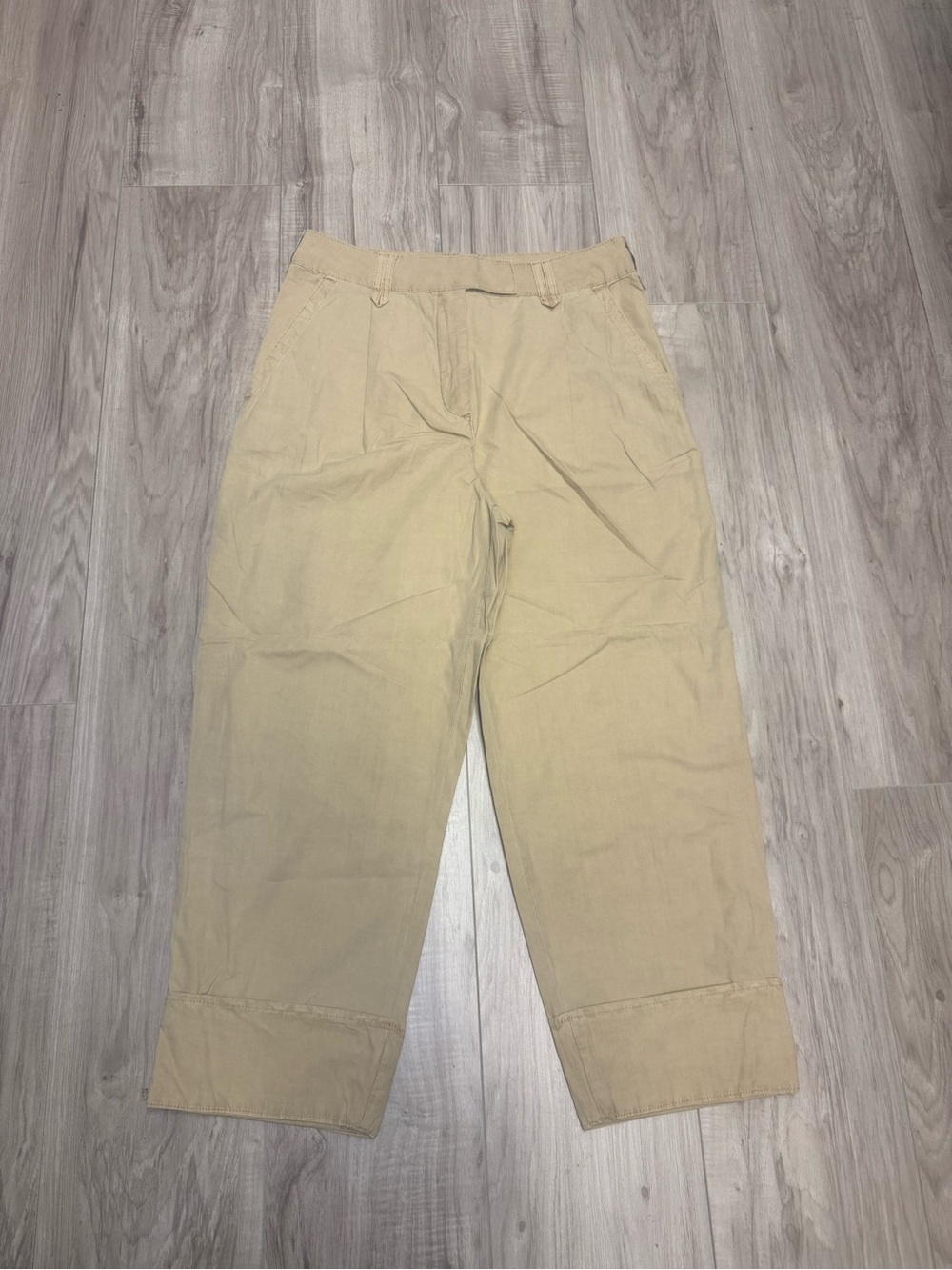Anthropologie High-Cuff Tan Chino Pants - Picture 4 of 8